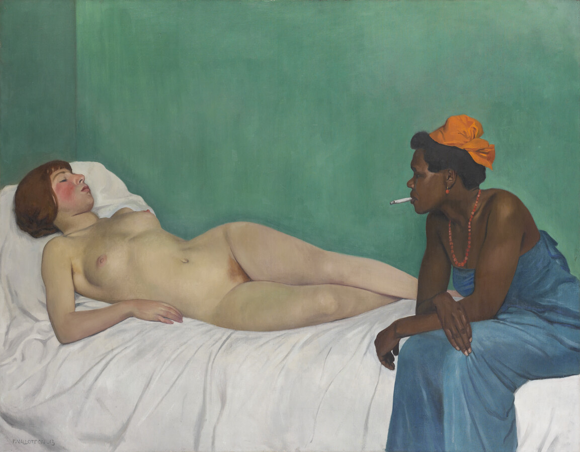 Félix Vallotton, La Blanche et la Noire, 1913, Ölfarben auf Leinwand, 114 x 147 cm © Kunst Museum Winterthur Hahnloser/Jaeggli Stiftung