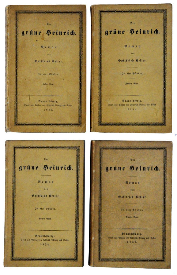 Gottfried Keller: Der grüne Heinrich; Ersterscheinung, Braunschweig 1854–1855