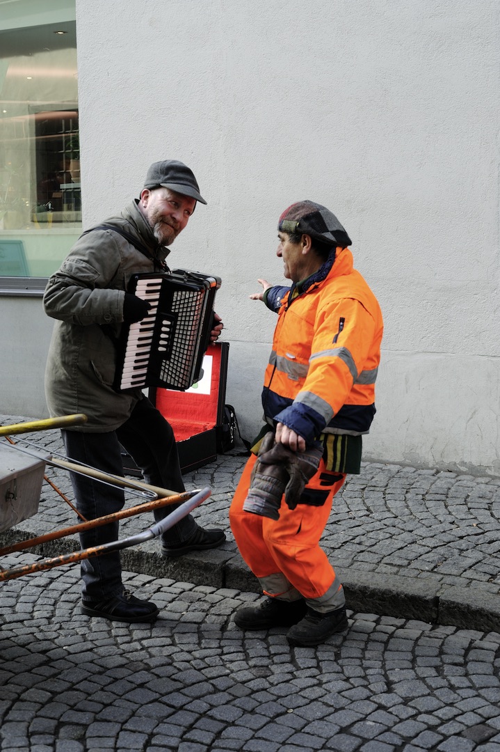 Nikolaus Walter: Straßenmusikant in Feldkirch (©