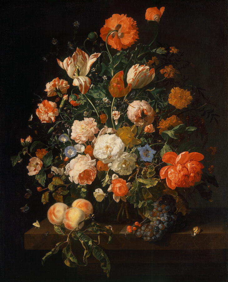 Rachel Ruysch (1664–1750), Blumenstrauß 1706 © KHM