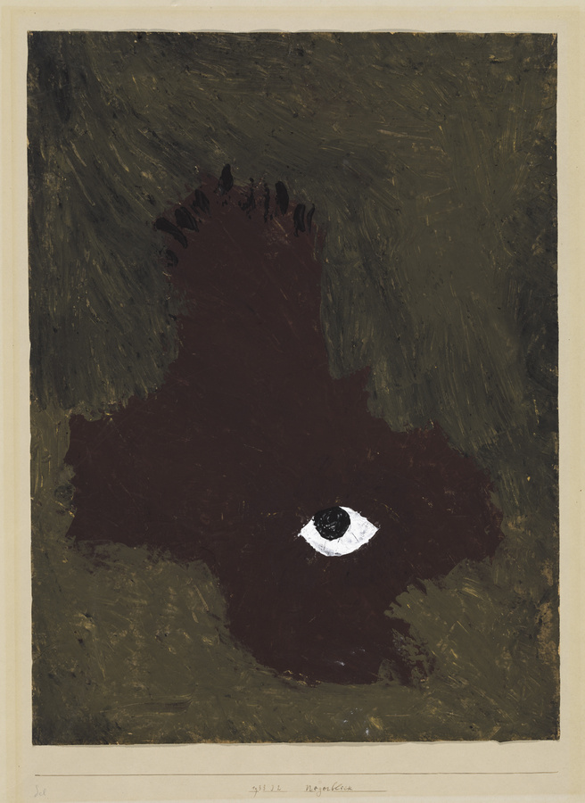 Paul Klee, N****blick, 1933, 462, Kleisterfarbe