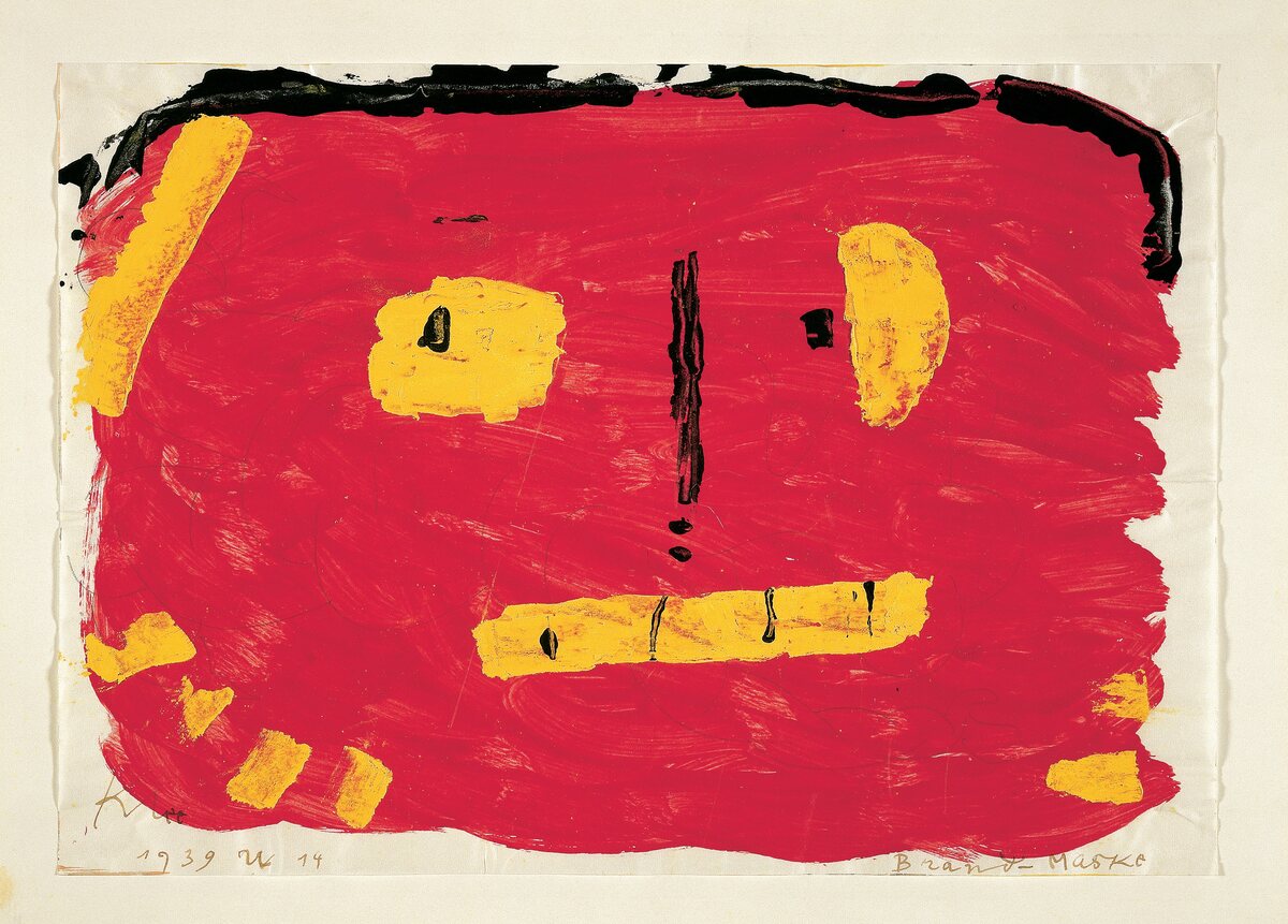 Paul Klee, Brand-Maske, 1939, 274, Kleisterfarbe