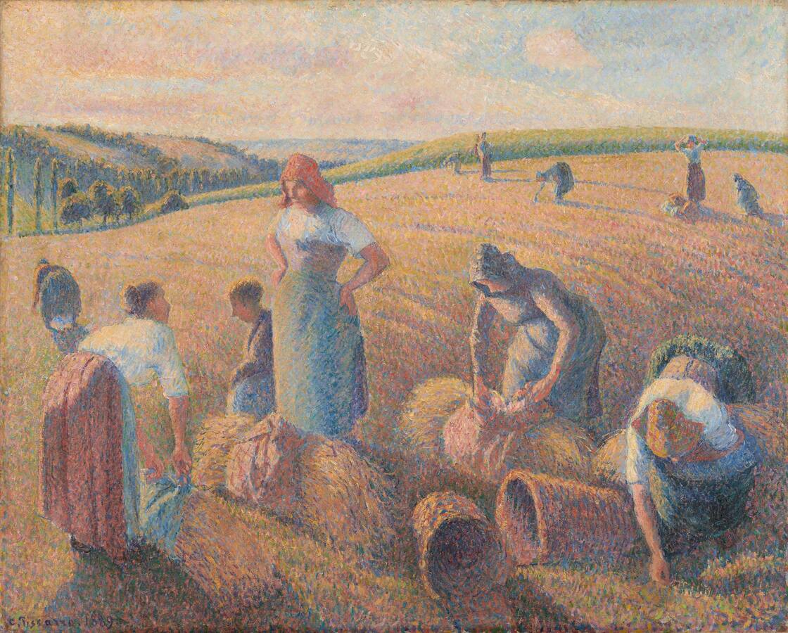 Camille Pissarro, Les Glaneuses, 1889, Öl auf