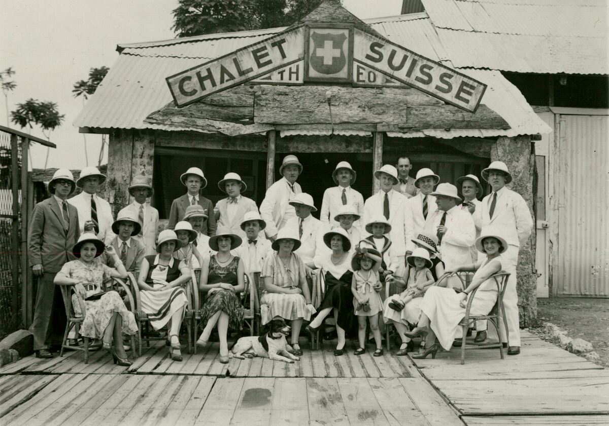 Châlet suisse in Léopoldville, Kongo, 1933  ©