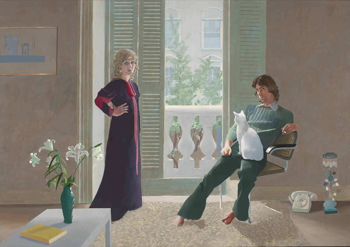 David Hockney, Mr. and Mrs. Clark and Percy, 1970