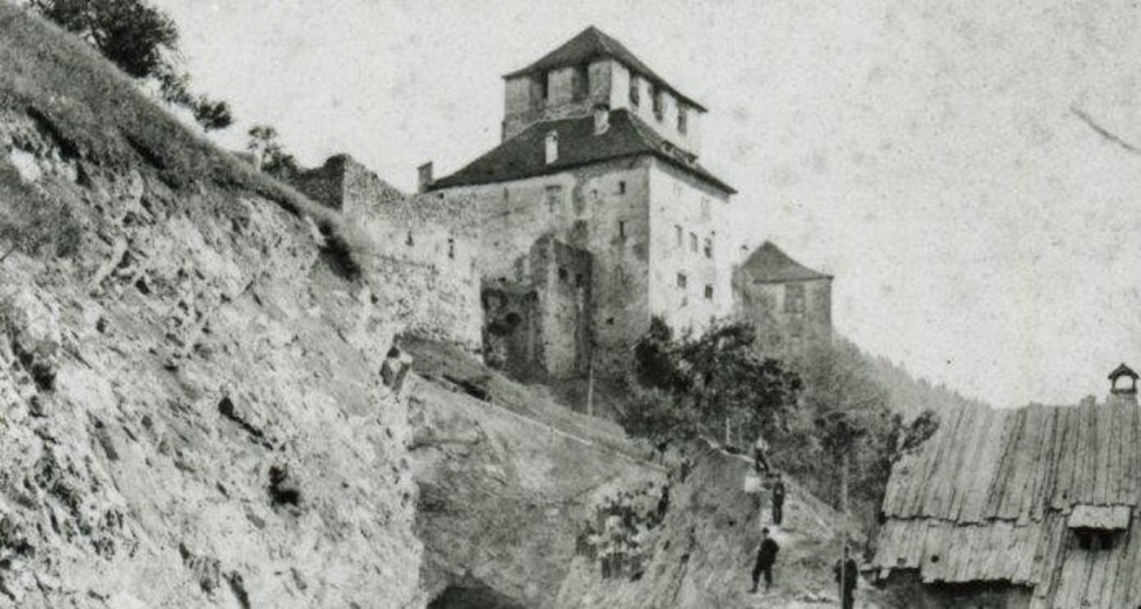 Bau Schattenburgtunnel (um 1870), Foto:
