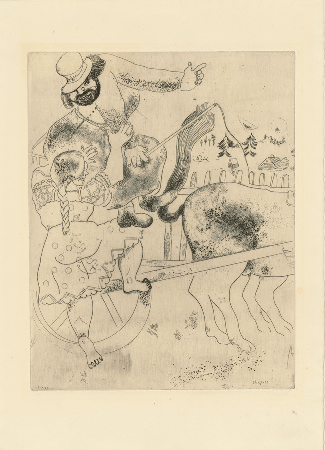 Marc Chagall, Das kleine Mädchen zeigt dem