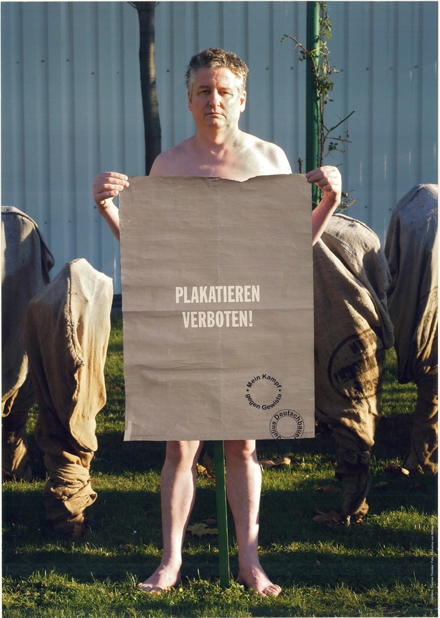 Julius Deutschbauer, Plakatieren verboten!, 2008 ©