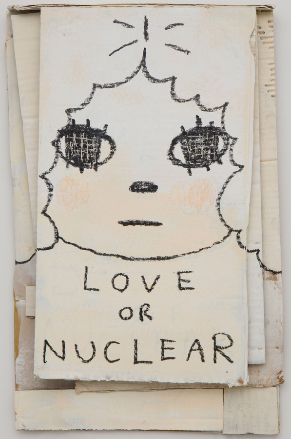 Yoshitomo Nara, Love or Nuclear, 2022, Acrylic,