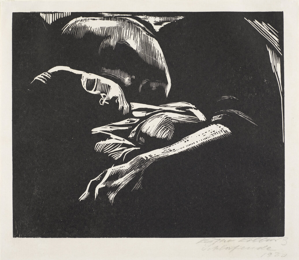 Käthe Kollwitz, Schlafende mit Kind, 1929,
