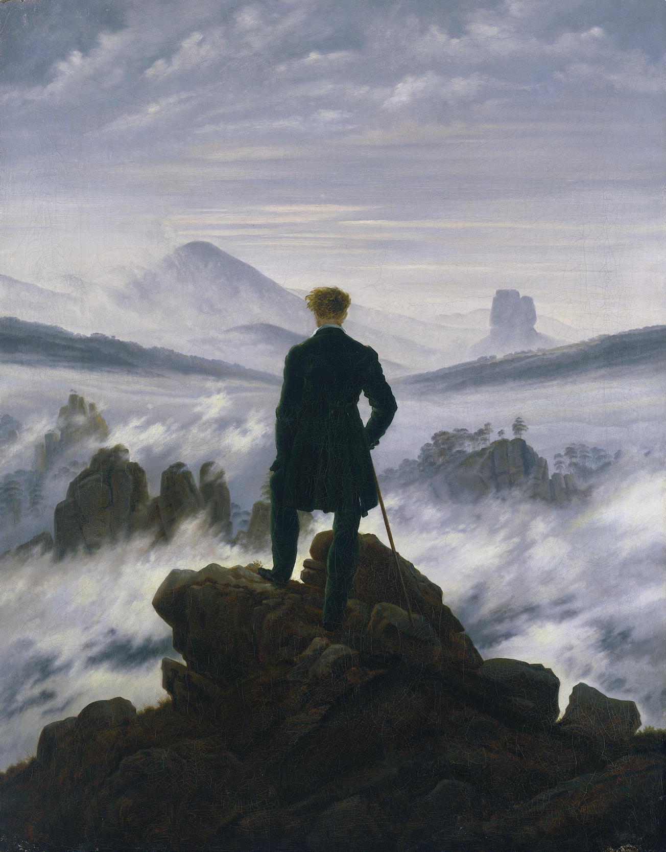 Caspar David Friedrich: Wanderer über dem