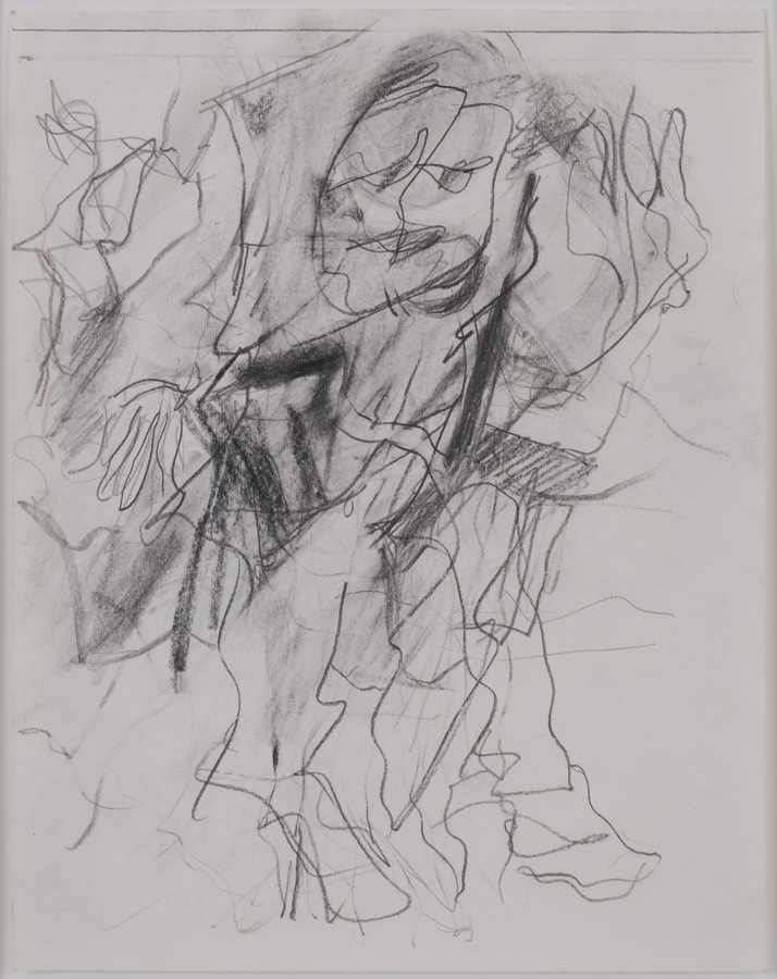 Willem de Kooning - Untitled (Woman with High-Heeled Shoes), 1975 – 1980, Bleistift auf Papier, 27.9 x 21.9 cm © The Willem de Kooning Foundation / 2023, ProLitteris, Zurich, Creditline: Collection of Jasper Johns