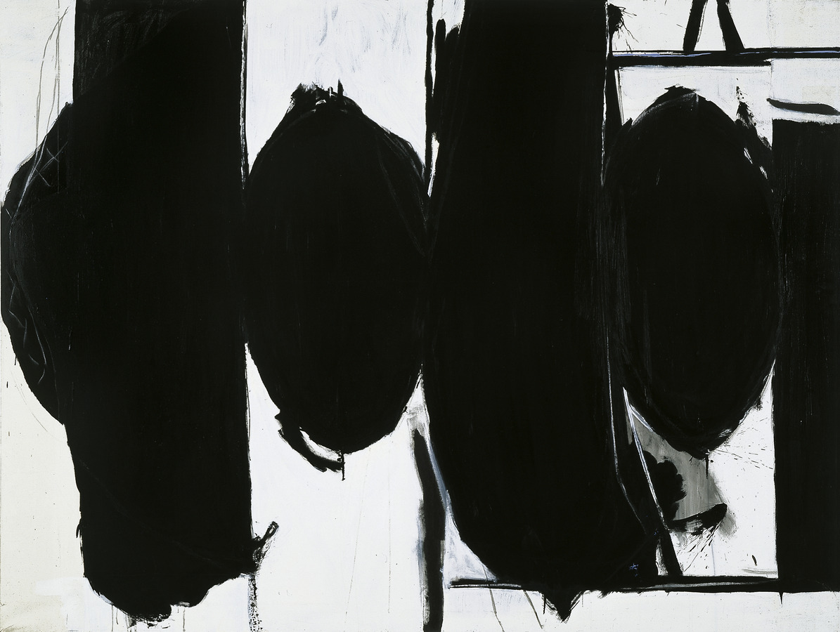 Robert Motherwell Elegy to the Spanish Republic, um 1962/1982 Magna und Acryl auf Leinwand 182,9 x 244,5 cm Modern Art Museum of Fort Worth. Museumsankauf, Friends of Art Endowment Fund © Copyright 2023 Dedalus Foundation, Inc./Licensed by Artists Rights Society (ARS), NY