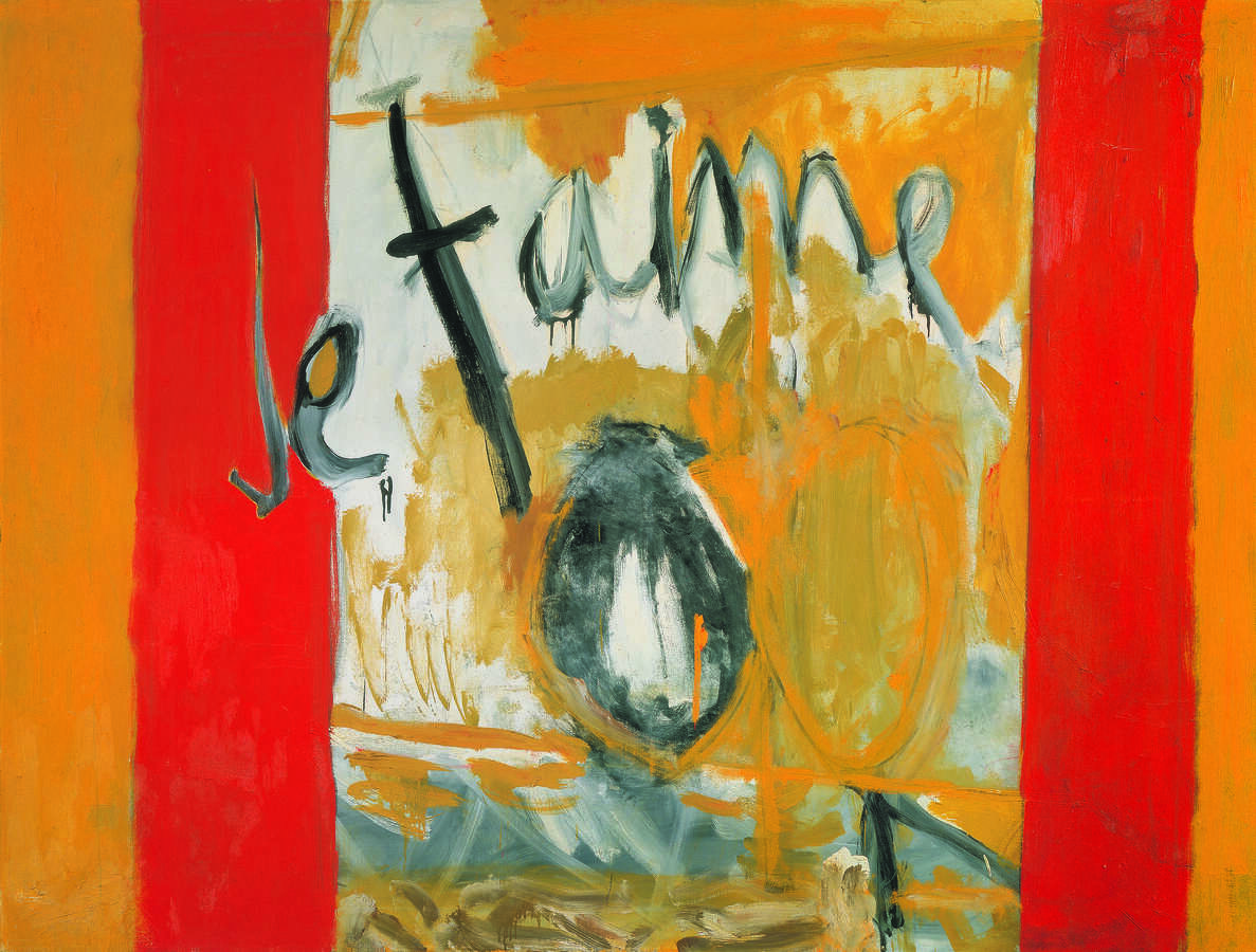 Robert Motherwell, "Je t’aime No. II", 1955, Öl und Kohle auf Leinwand, 137,2 x 182,9 cm, Privatbesitz © Copyright 2023 Dedalus Foundation, Inc./Licensed by Artists Rights Society (ARS), NY