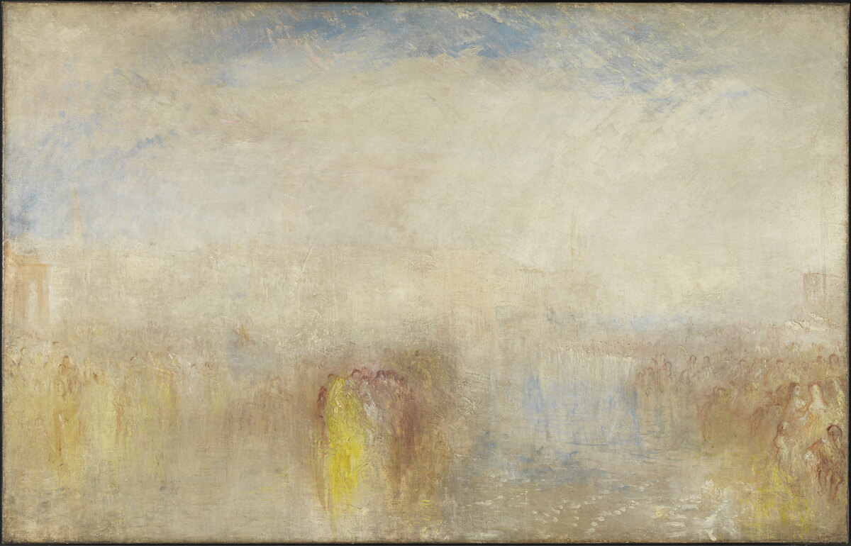 Venetian Festival, Venezianisches Fest, ca. 1845, Joseph Mallord William Turner (1775-1851). Tate: Accepted by the nation as part of the Turner Bequest 1856 © Photo, Foto Tate