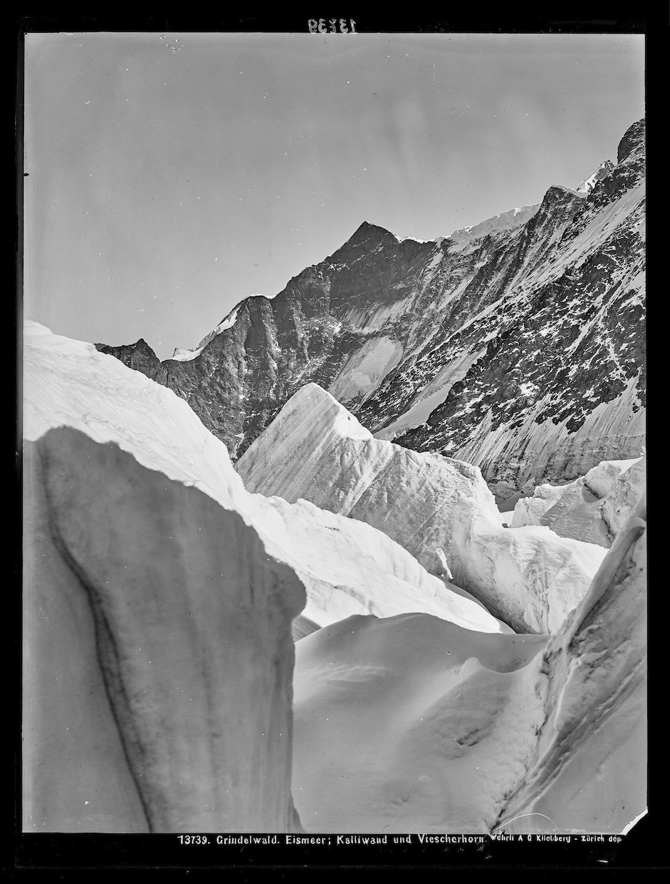 Grindelwald, Eismeer, Kalliwand u. Fiescherhorn, Arthur Wehrle 1906
