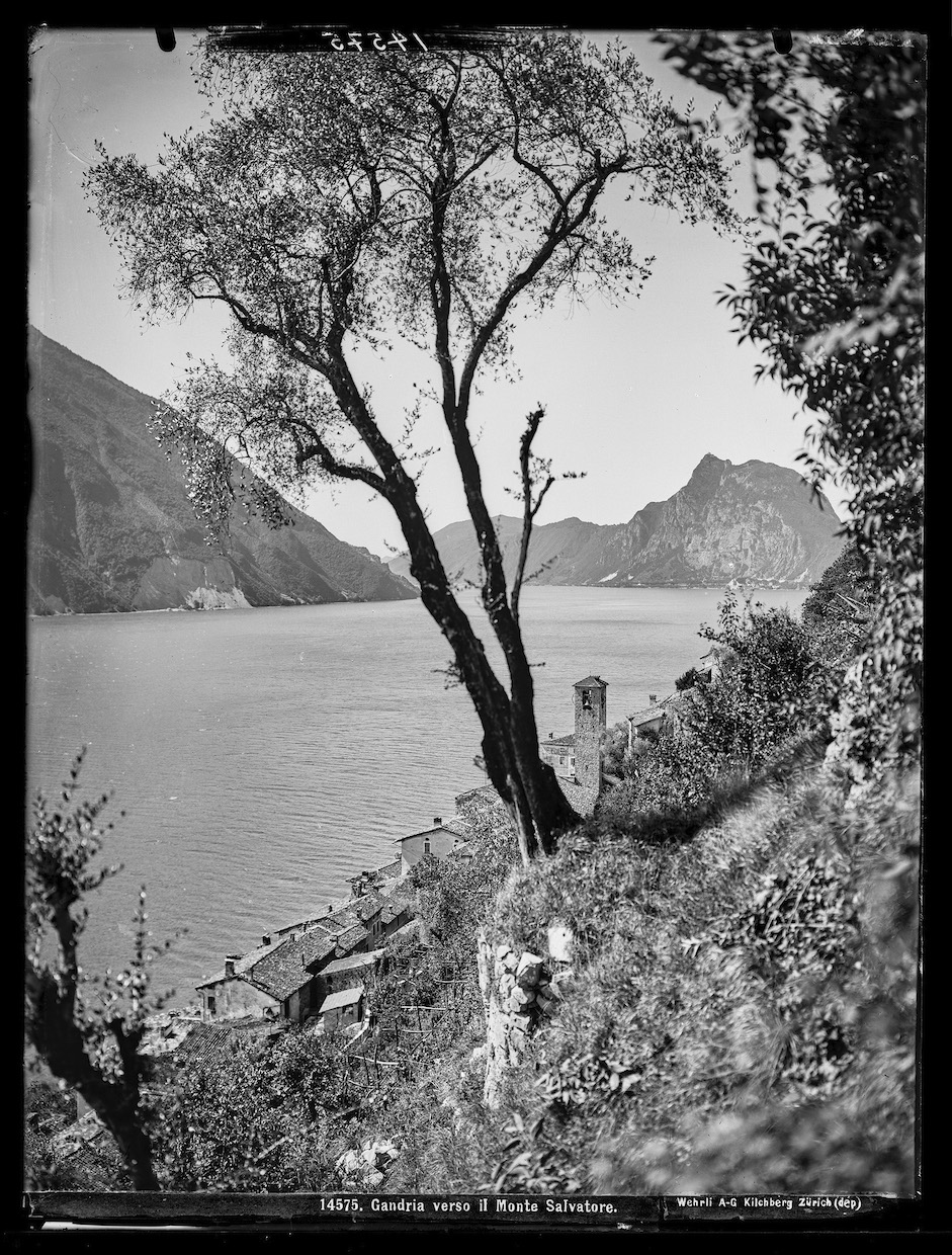 Lago Maggiore, Gandria u. Monte San Salvatore, Slg. Wehrli, 1906