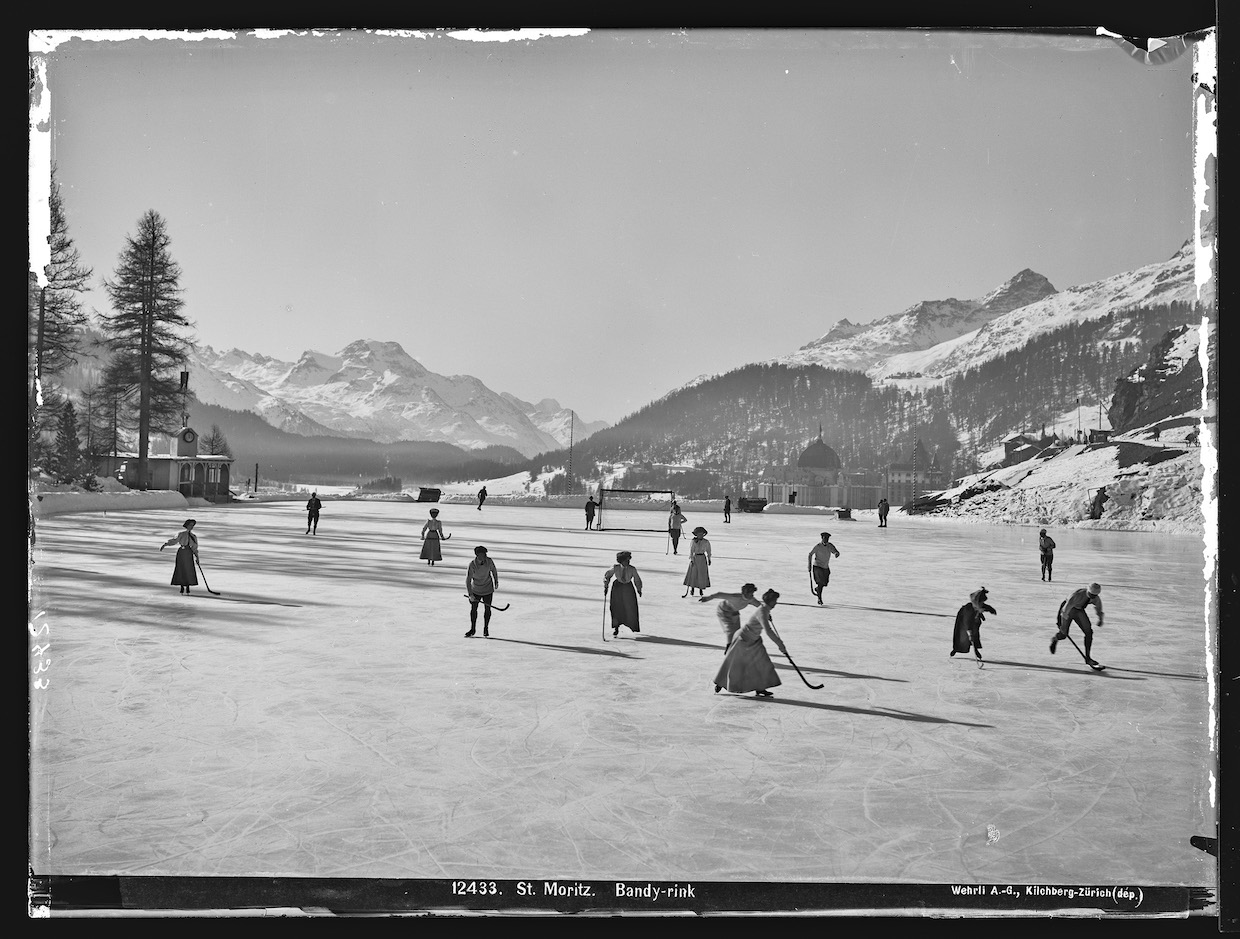 St. Moritz, Bandy-Spiel, Sg. Wehrli, 1910