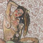 Elke Krystufek, My Picabia, 1997 Acryl auf Stoff