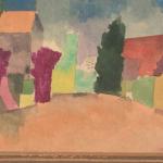 Paul Klee, Landgut bei Fryburg, 1915, Aquarell und