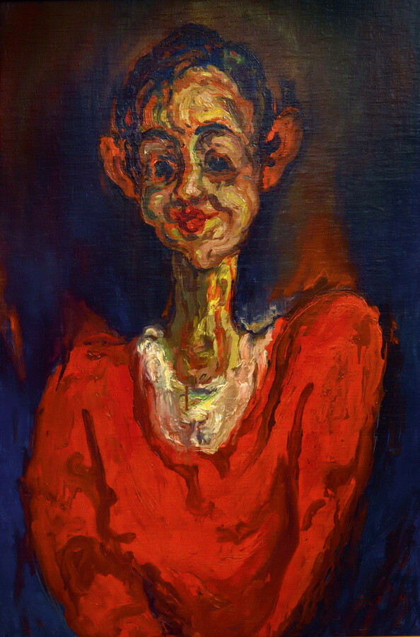 Chaïm Soutine, La vieille fille, um 1920, Öl auf Leinwand, 71,5 × 54 cm, MAH Musée d'art et d'histoire, Ville de Genève. Dépôt de la Fondation Jean- Louis Prevost, Genève, 1986 © Foto: Alamy Stock / Peter Horree