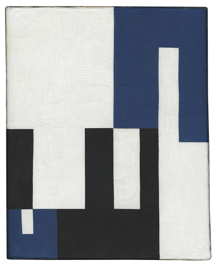 Sophie Taeuber-Arp, "Flottant, aligné, oscillant, écartant, soutenant (Gleichgewicht), 1932, Hilti Art Foundation