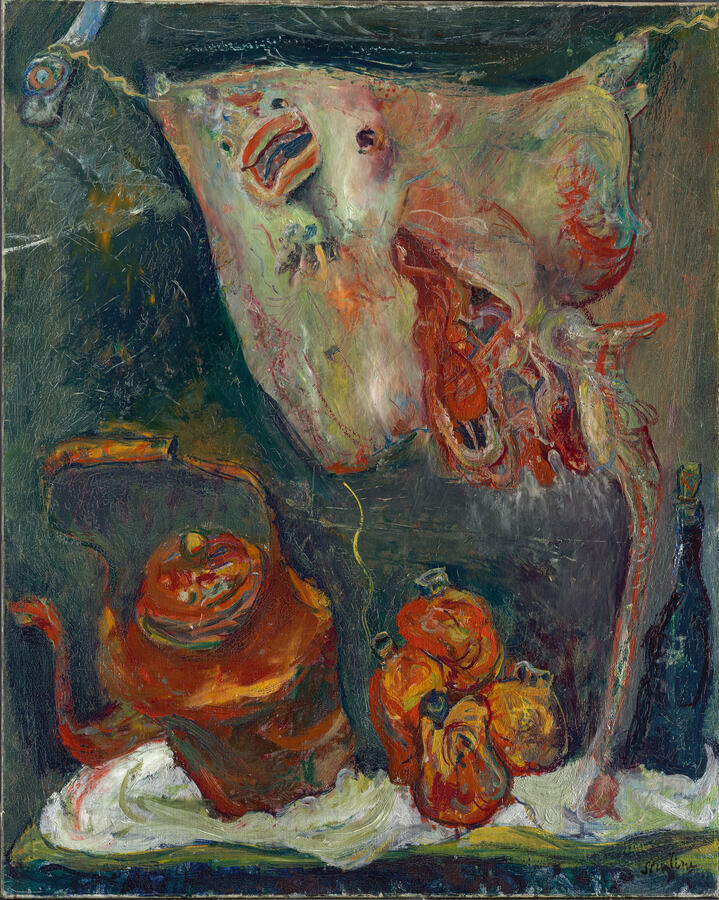 Chaïm Soutine, Nature morte à la raie, 1923, Öl auf Leinwand, 80,5 × 64,5 cm, The Cleveland Museum of Art, Gift of the Hanna Fund Foto: © Artists Rights Society (ARS), New York