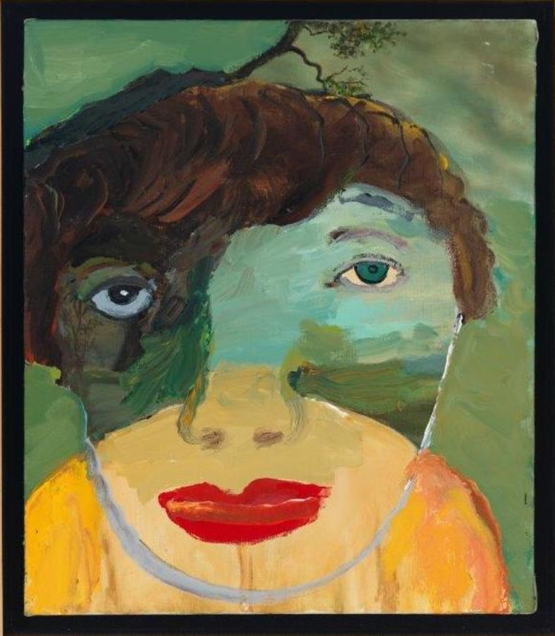 Margot Bergman: Lee, 2001, Acryl auf Leinwand, 40 x 35 cm; Privatsammlung San Francisco (Ausschnitt). (c) Margot Bergman