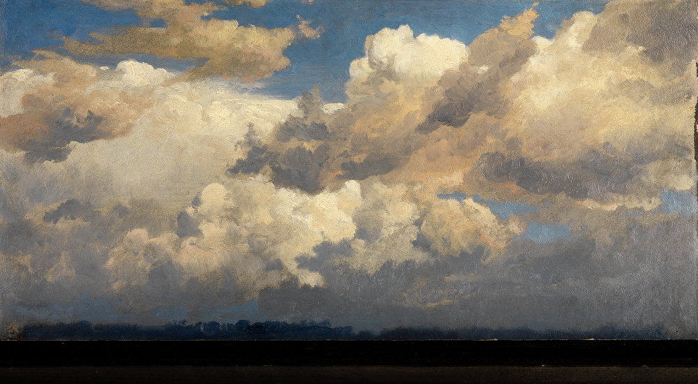 Johann Wilhelm Schirmer: Wolkenstudie, wohl 1855/60; Staatliche Kunsthalle Karlsruhe