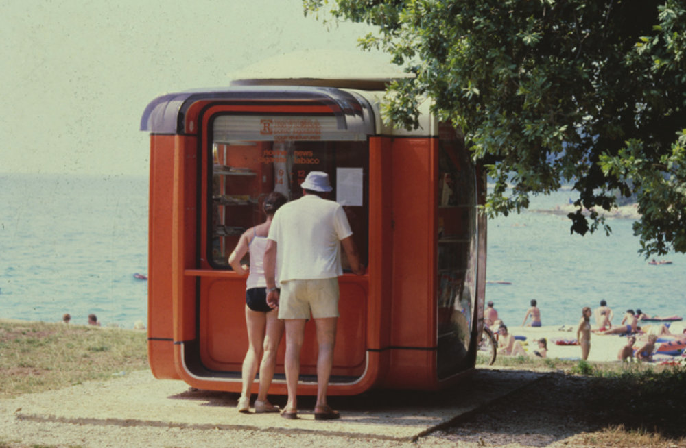 Kiosk K67, Croation coast, 1970er, Foto: Courtesy MAO, Museum für Architektur und Design, Ljubljana.