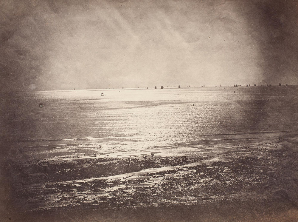 Gustave Le Gray: Vue de mer (Meerblick), 1856. Albuminpapier; Münchner Stadtmuseum, Sammlung Fotografie
