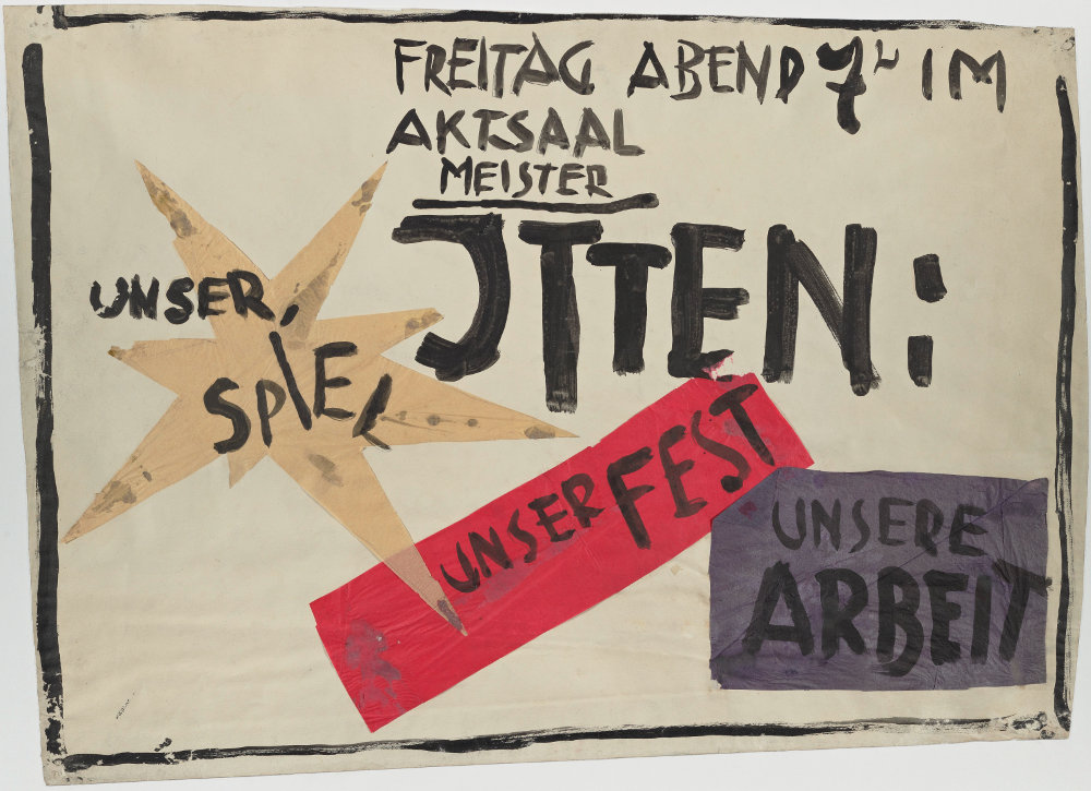 Rudolf Lutz: Unser Spiel, Unser Fest, Unsere Arbeit, 1919; Foto: Klassik Stiftung Weimar