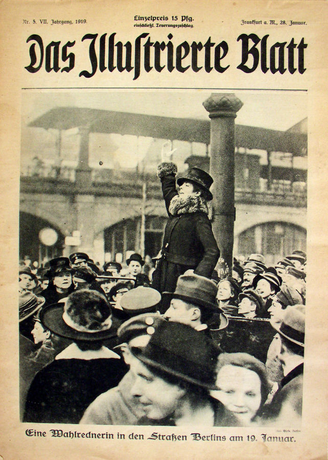 Titelseite "Das Illustrierte Blatt"; Frankfurt a. M., 28. Januar 1919. © DHM