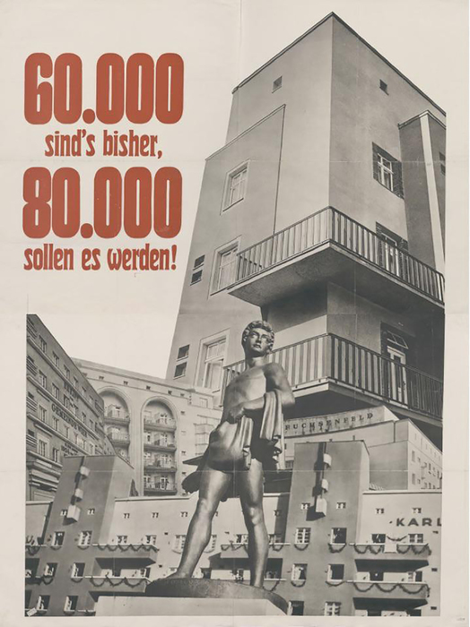 Plakat der SDAP für den Wahlkampf 1932  [Entwurf: Siegfried Weyr] © VGA