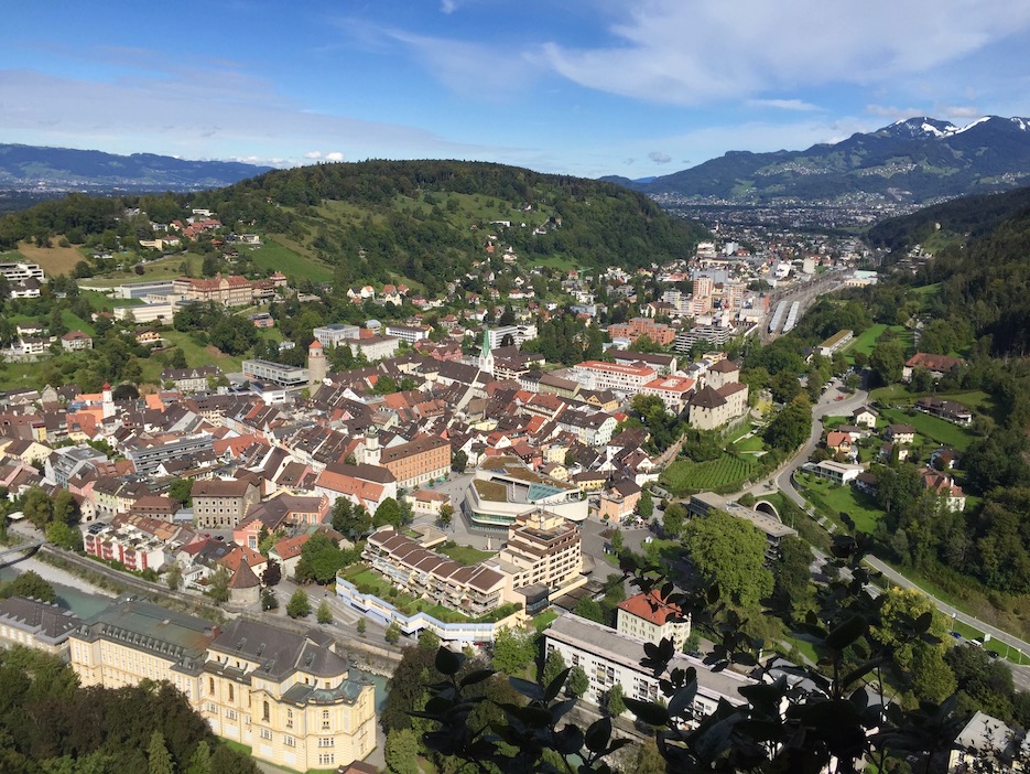 Überblick auf den Städtebau in Feldkirch (© M PS)