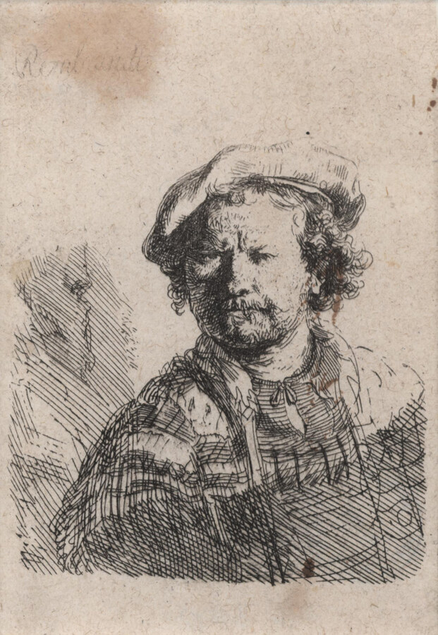 Rembrandt Harmensz. van Rijn, "Selbstbildnis mit