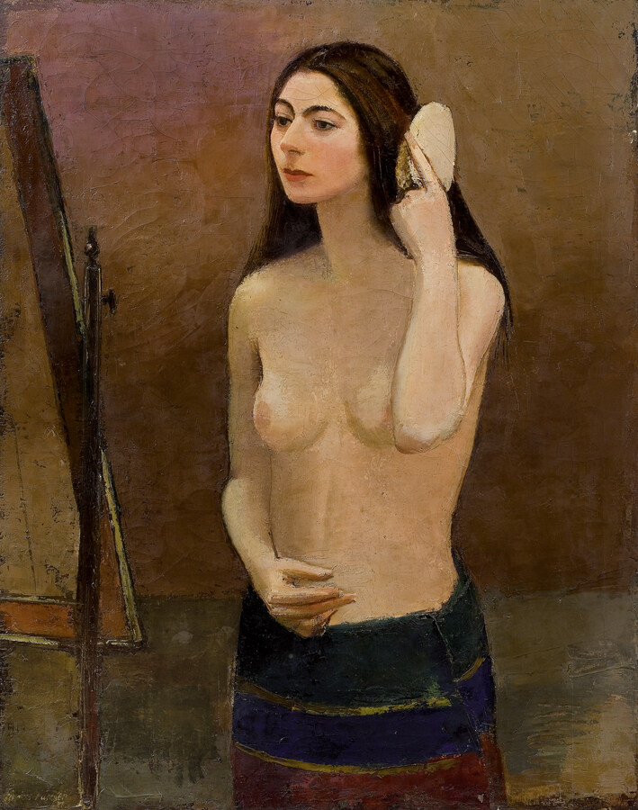 Sergius Pauser, "Mädchen vor dem Spiegel", 1931 ©