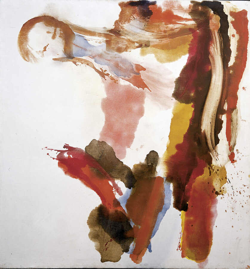 Wolfgang Hollegha, "Holzstück", 1970, Öl auf