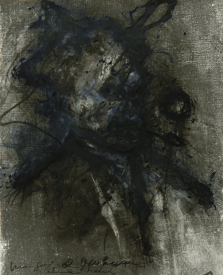 Arnulf Rainer, Van Gogh als Osterhase, schmauchend