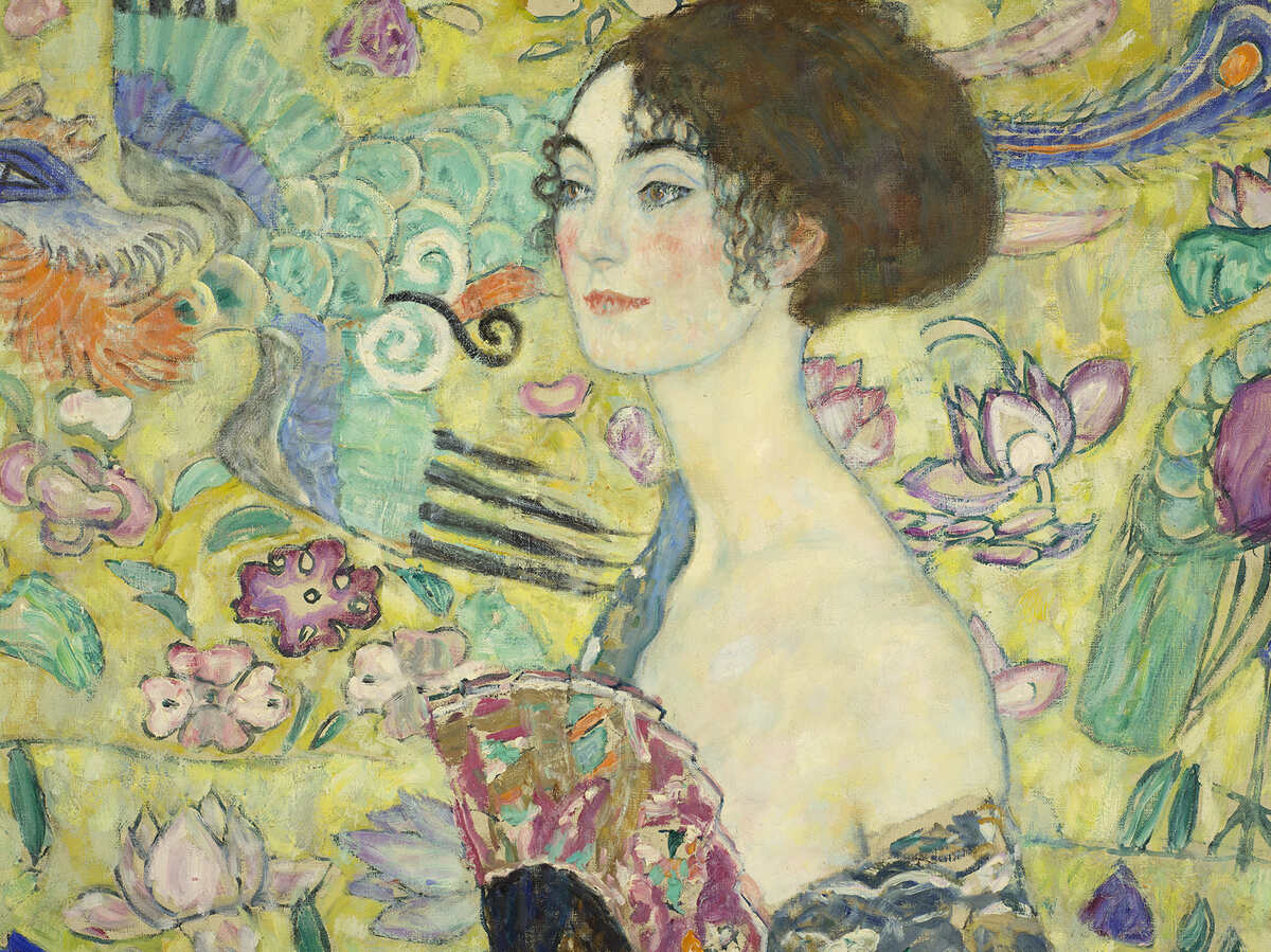  Gustav Klimt, Dame mit Fächer (Detail), 1917-18 