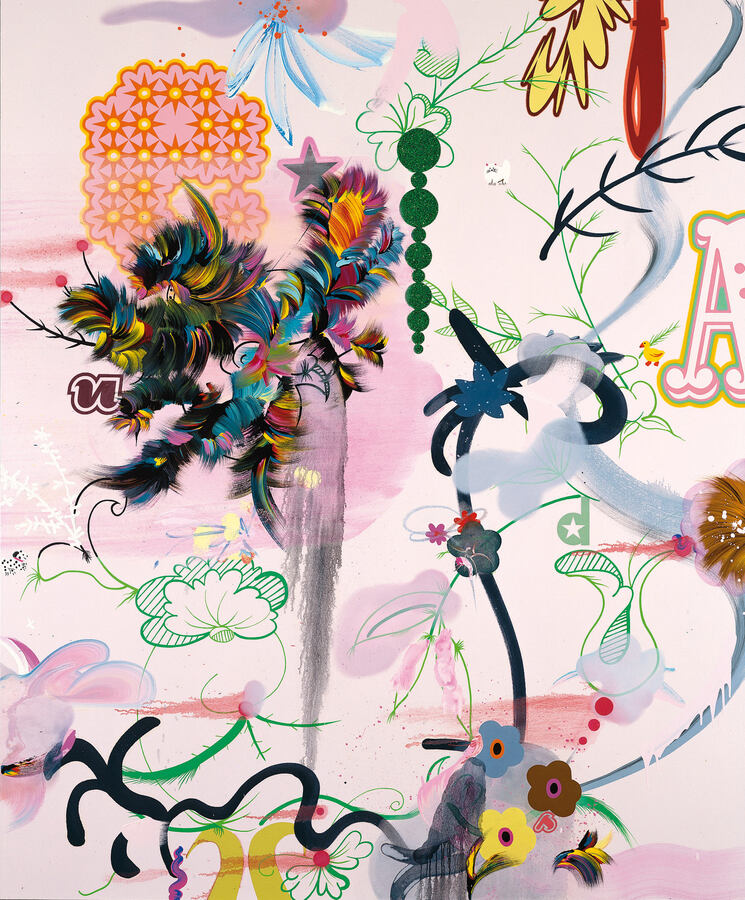 Fiona Rae, Wonderland, 2004, Acryl-Mischtechnik