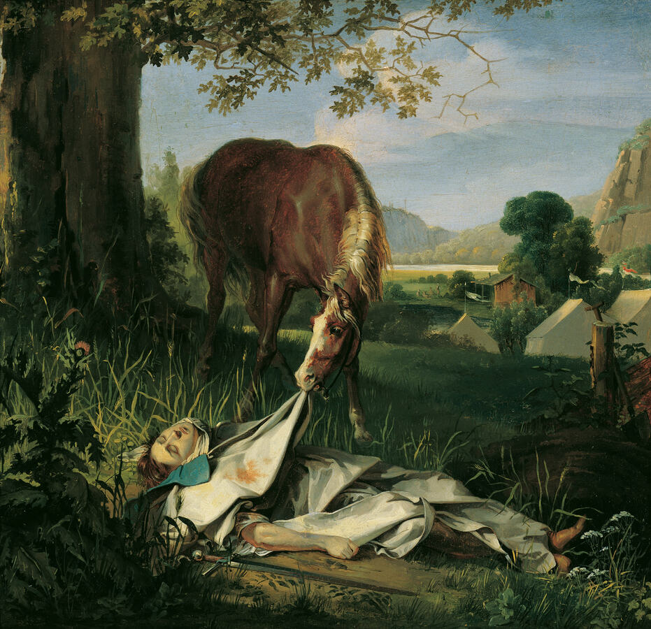  Josef Danhauser, Wallsteins Grab,1828  ©