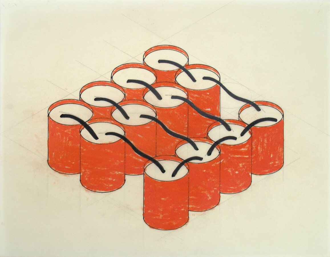Bill Bollinger, Untitled (Barrel Pieces), 1970,