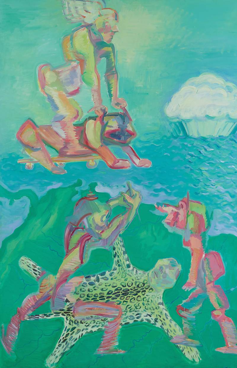 Maria Lassnig: Wilde Tiere sind gefährdet, 1980  (