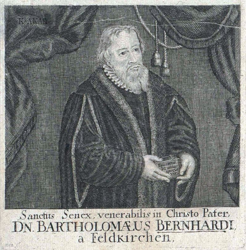 Bartholomäus Bernhardi nach einem Stich von