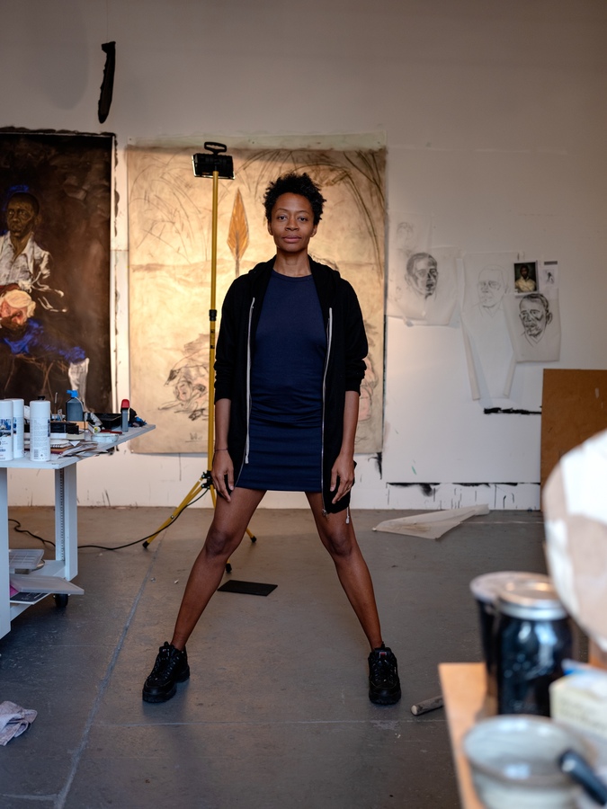 Kara Walker in her Studio, 2019 © Photo Ari