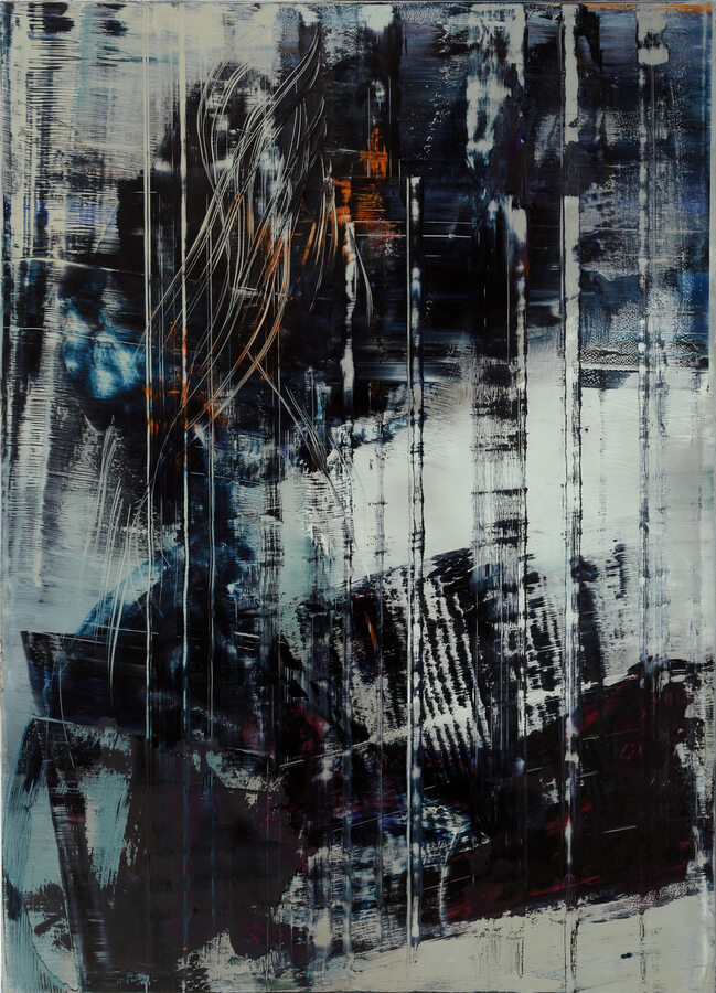 Hubert Scheibl, Cage Painting, 2012, Öl auf