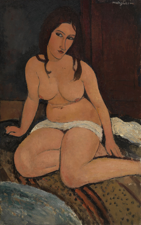 Amedeo Modigliani, Sitzender Akt, 1917, Antwerpen,