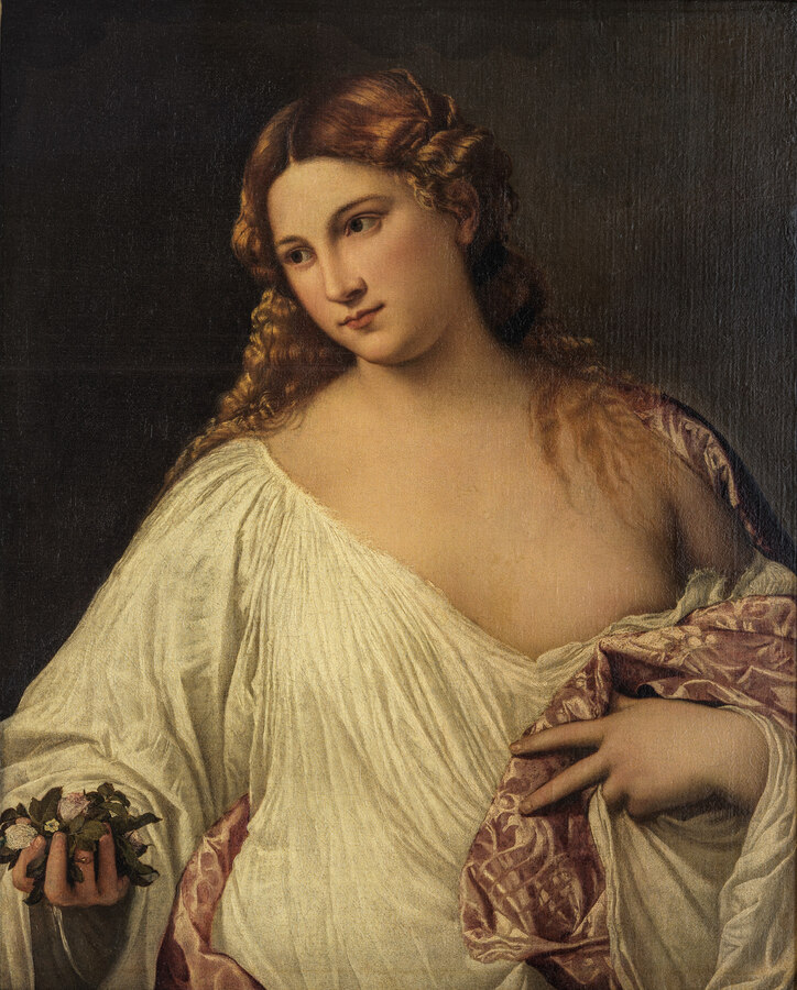 Tizian (um 1488–1576), Flora, Um 1515/17 Leinwand,