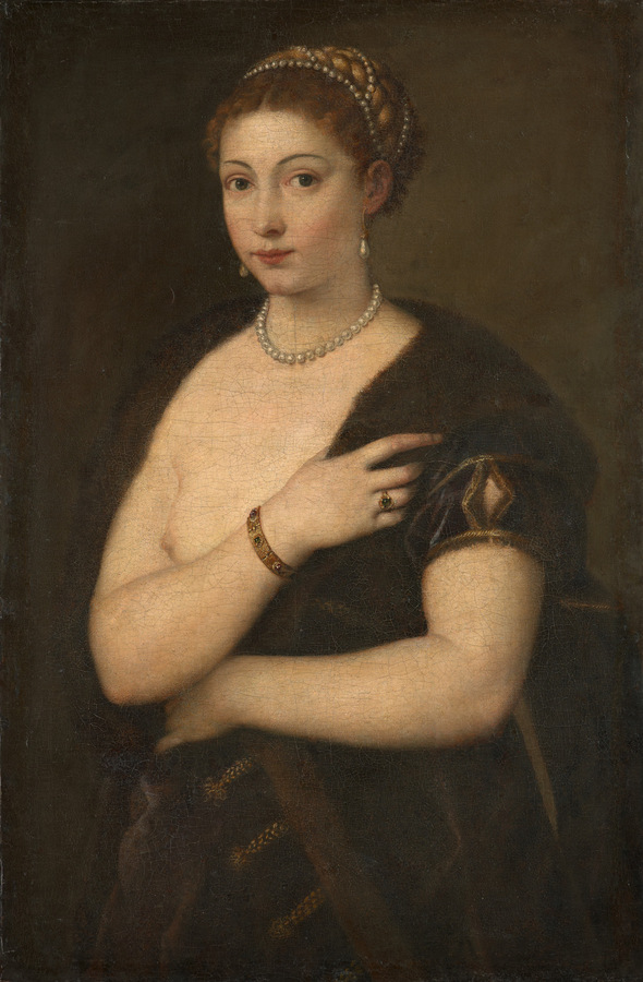 Tizian (um 1488–1576), Mädchen im Pelz, Um 1534/36